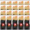 Acrylic Paint Brush Set, (20 Packs /200 pcs) Nylon Hair Brushes for Oil and Watercolor, Perfect Suit of Art Painting, Best Gift for Painting, Black